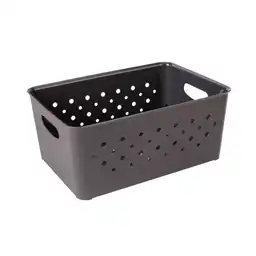 Great Plastic Canasta Gris Oscuro
