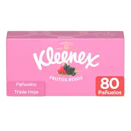 Pañuelo Faciales Kleenex Aromas Frutos Rojos 80 Und