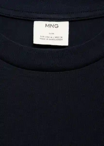 Camiseta Bellow Navy Talla S Hombre Mango