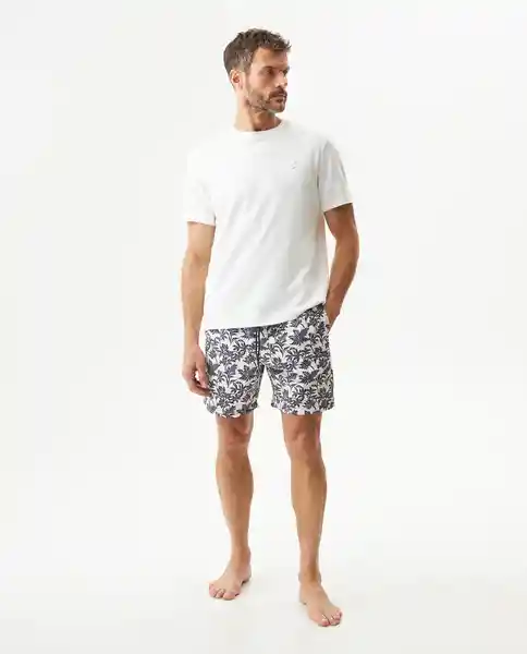 Bermuda Flower Duotone Crudo Porcelana Claro Talla M Chevignon