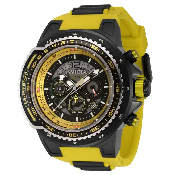 Invicta Reloj Aviator Hombre Amarillo 44343