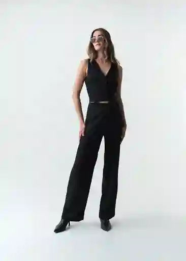 Enterizo Kala Mujer Negro Puro Ultraoscuro Talla L 563G331 Naf Naf