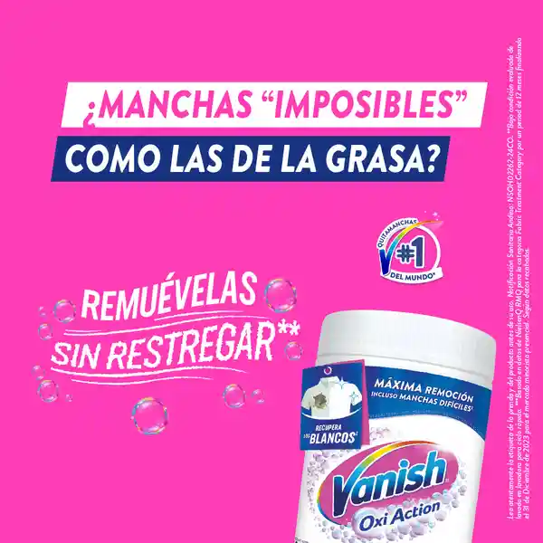 Vanish Desmanchador Blanco R/12