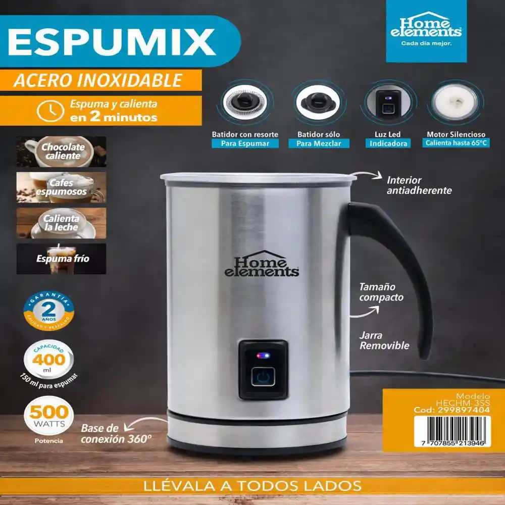 Home Elements Vaso Espumix Choco