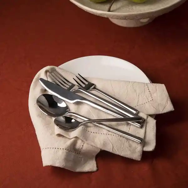 Set Cubiertos Austin Plateado Ambiente Gourmet