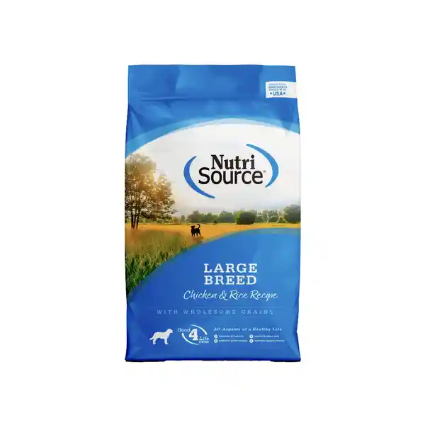 NutriSource Alimento para Perro Razas Grandes Pollo y Arroz