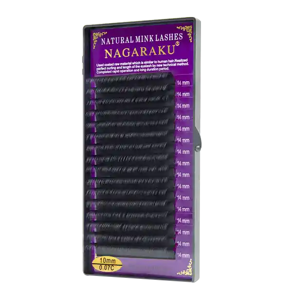 Nagaraku Pestañas Pelo a Pelo 0.07C 14 mm