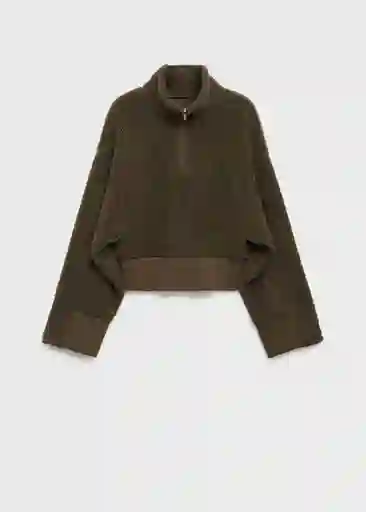 Sudadera Rosi Khaki Talla M Mujer Mango