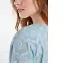  Camisa Petra Mujer Verde Escarchado Claro Talla L Naf-Naf 