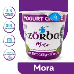 Zörba Yogurt Griego Mora