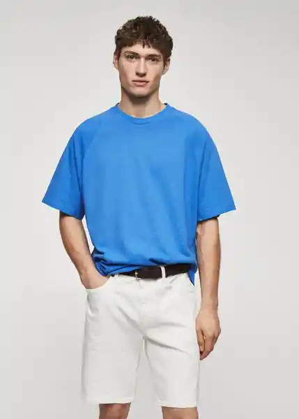 Camiseta Circo Celeste Talla S Hombre Mango