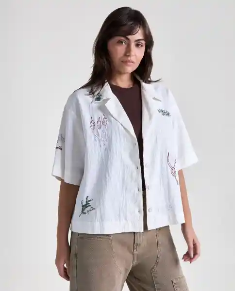 Camisa Mujer Crudo Talla S 619G003_CRU110105 Americanino