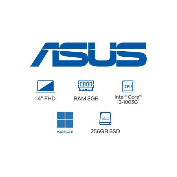 Asus Portátil Core I3 8GB 256GB SSD