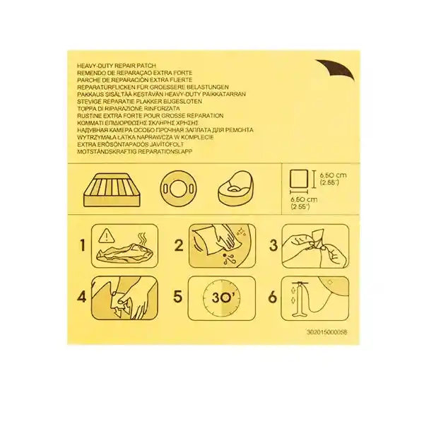 Bestway Parche de Reparación Para Piscina Heavy Duty 42.3 x 0.01