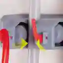 Triple Clean Soporte Para Trapero y Escobas 5 Puestos
