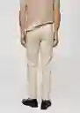 Pantalón Barna Beige Talla 46 Hombre Mango