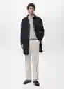 Abrigo Parka Chayton Petróleo Talla XS Hombre Mango