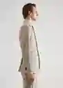 Blazer Americana Brasilia Beige Talla 56 Hombre Mango