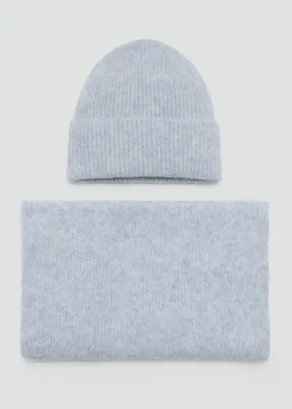 Gorro Alaskaab Celeste Talla 99 Niñas Mango