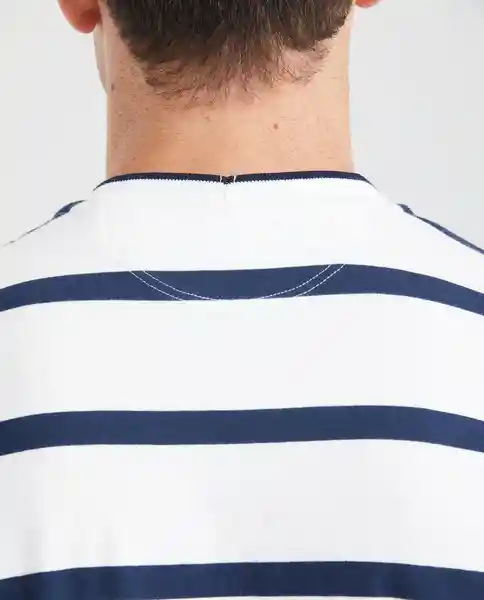 Camiseta Striped Azul Medianoche Ultra Oscuro Talla S Chevignon