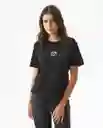 Camiseta Graphic Femenino Negro Sombrio Oscuro Talla M Chevignon