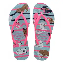 Havaianas Sandalias Slim Pets Rosa Azul Talla 41-42