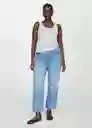 Top Edista Plata Talla Xs Mujer Mango