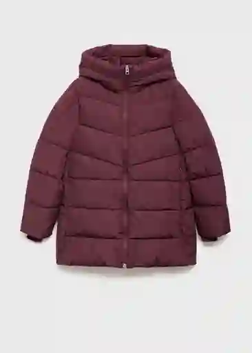 Abrigo Anorak Tokyo Granate Talla M Mujer Mango