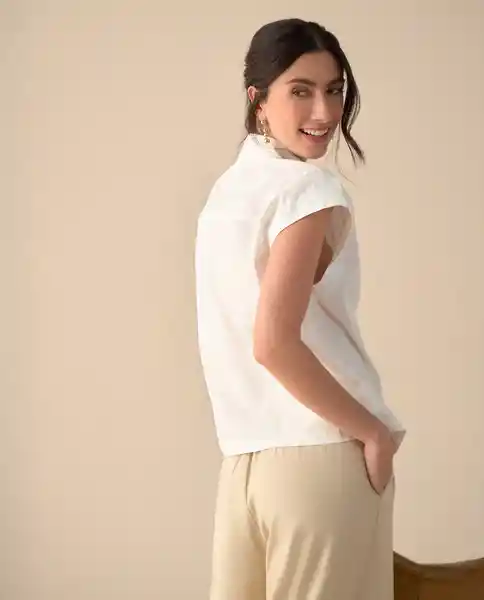 Camisa Blanco 0 Claro Talla XL 611G030 Esprit