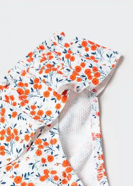 Calzón Bañador Blancabg Blanco Talla 71 Niñas Mango