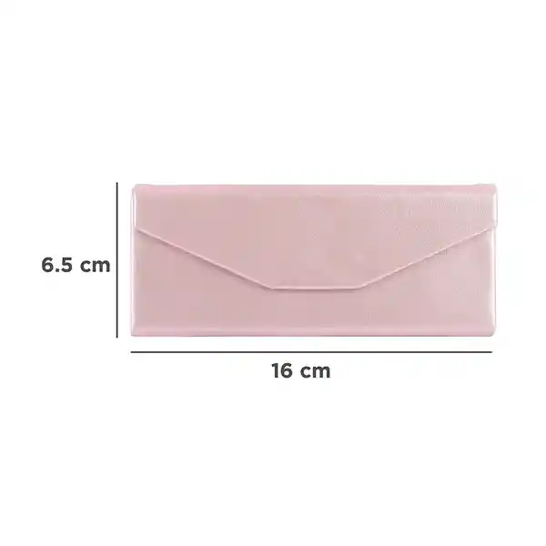 Estuche Para Lentes Plegable Triangular Rosa Miniso