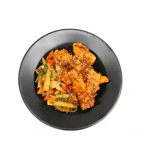 Chop Suey de Pollo Naranja