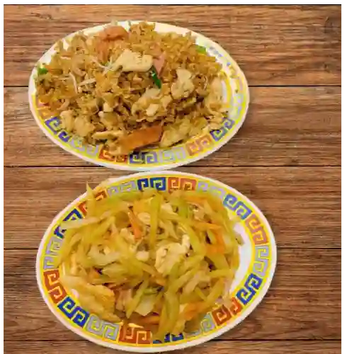 Combinado Mediano Arroz y Chop Suey