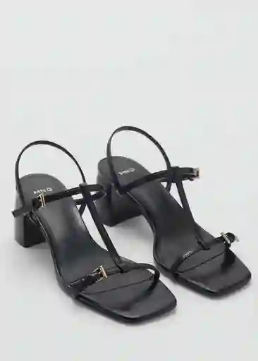 Sandalias Oporta Negro Talla 40 Mujer Mango