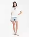 Short Claro Femenino Azul Cristalino Claro Talla 8 Chevignon