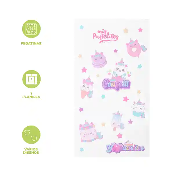 Calcomanía y Estampas C Serie Mis Pastelitos Miniso