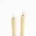 Set Vela Led Largas Marfil 26 cm Ambiente Gourmet