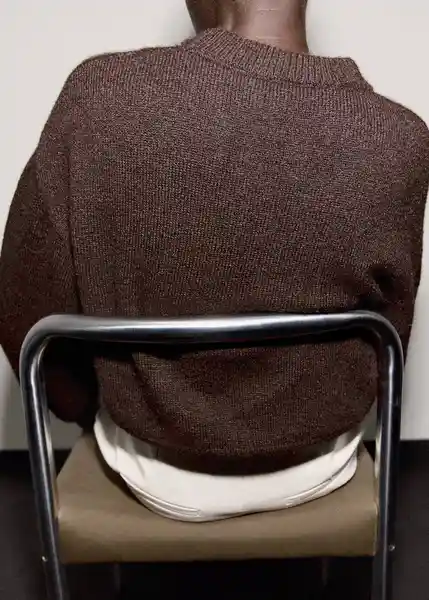 Saco Jersey Alpi Chocolate Talla L Mujer Mango