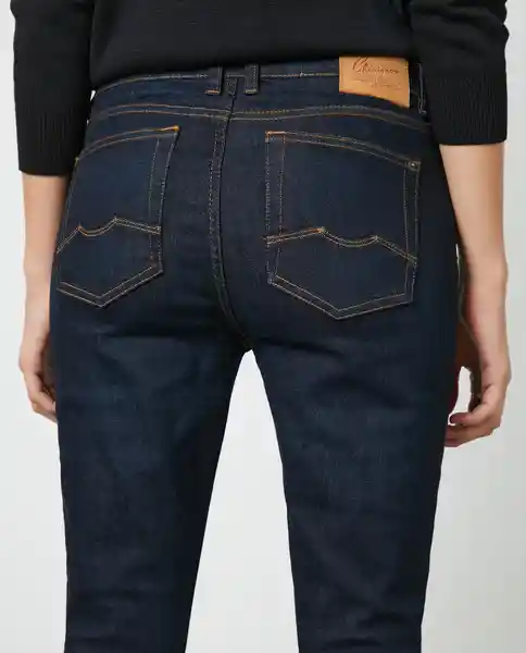 Jean H. Rise Cosmo Skinny Oscuro Femenino Azul Dark 8 Chevignon