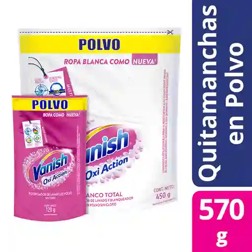 Vanish Desmanchador en Polvo Blanco  +  Rosa