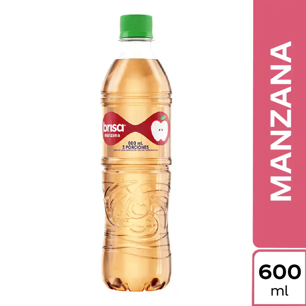 Agua Saborizada Brisa Con Gas Manzana 600ml