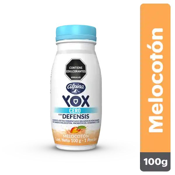 Yox sin Azúcar Melocotón 100g