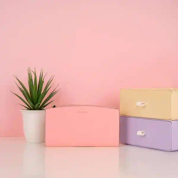 Cartera Para Mujer Diseño de Arco Rosa Miniso