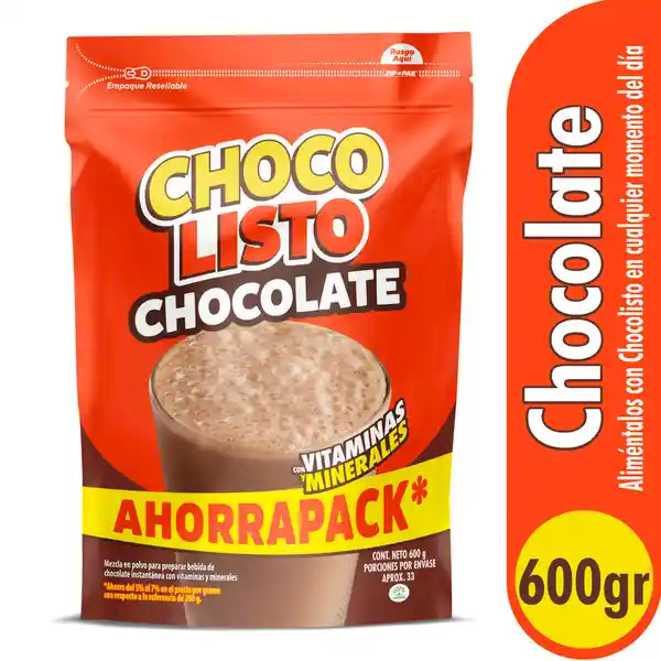 Chocolisto Bebida Instantánea en Polvo Chocolate
