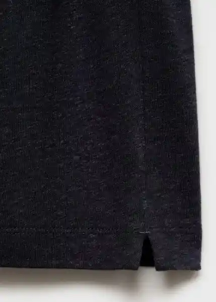 Camiseta Liman Navy Talla M Hombre Mango