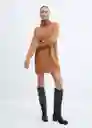 Vestido Taldora Camel Talla L Mujer Mango