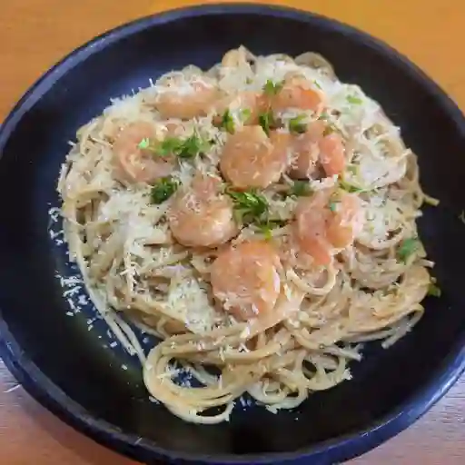 Pasta con camaron