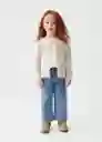 Chaqueta Cárdigan Nala5 Arena Talla 69 Niña Mango