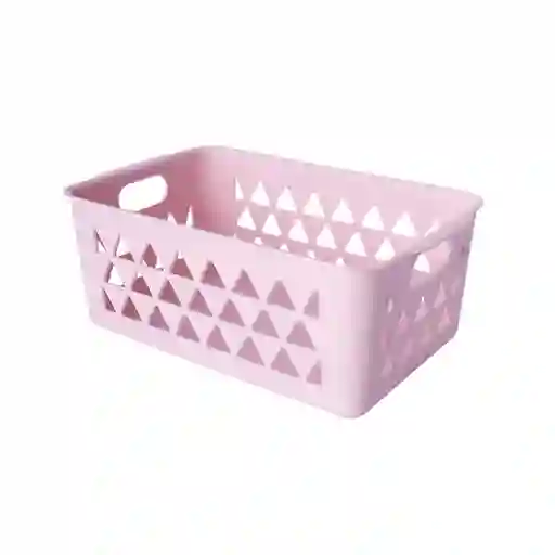 Cesta de Almacenamiento Pequeña Serie Rosa Miniso