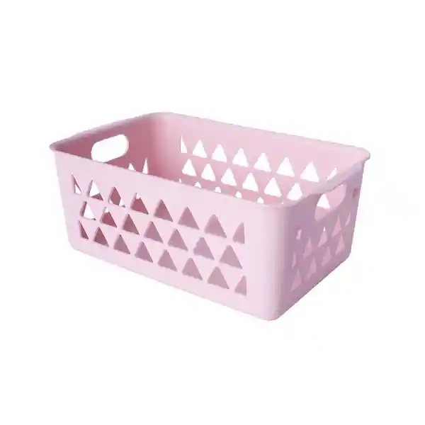 Cesta de Almacenamiento Pequeña Serie Rosa Miniso